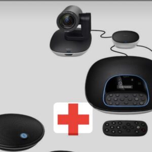 Logitech Group Video Conferencing System, Full HD 1080p, Autofocus, Teams, Zoom, Google Hangouts Meet With Remote Control One Expansion Mic- Black Colour